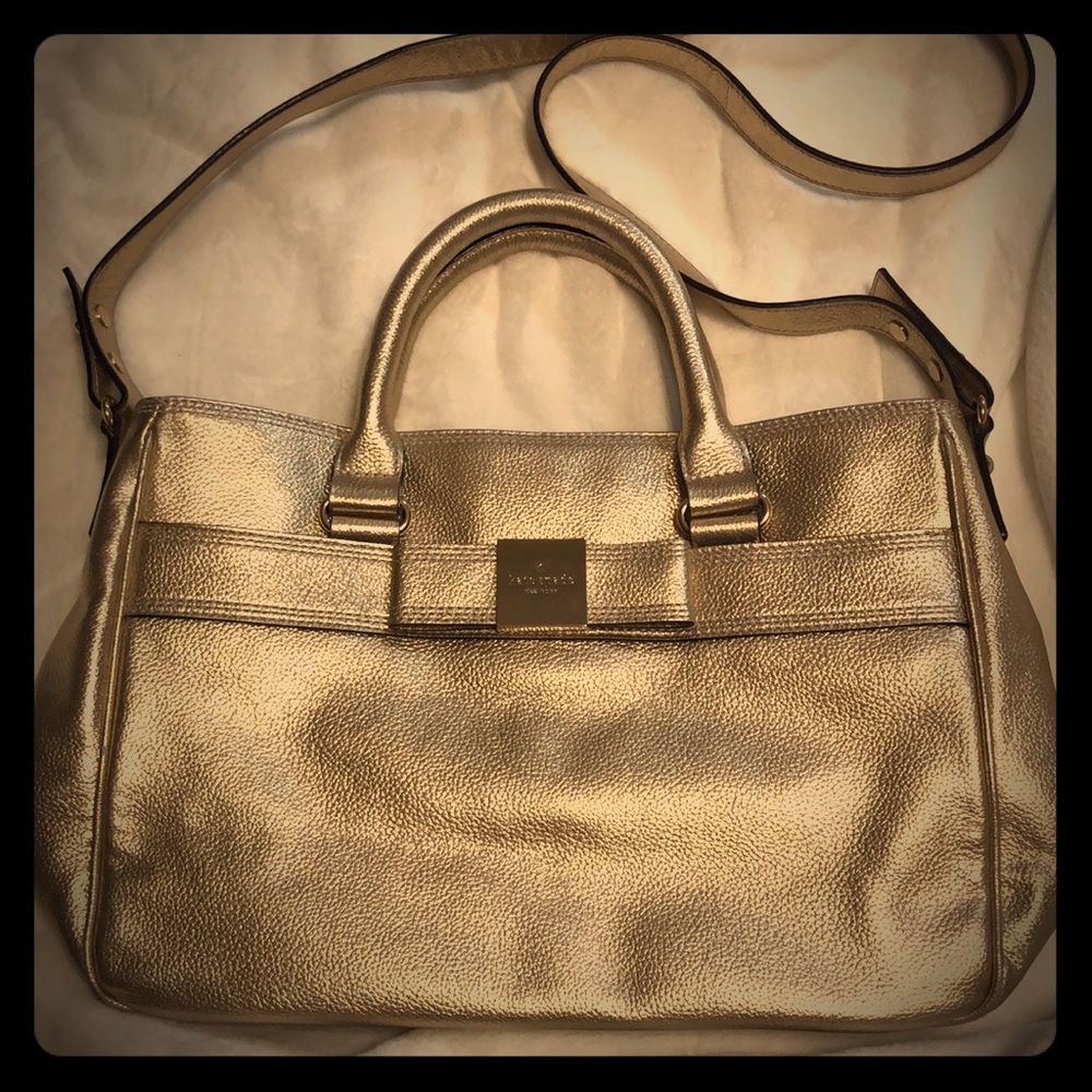 Gold Kate spade handbag